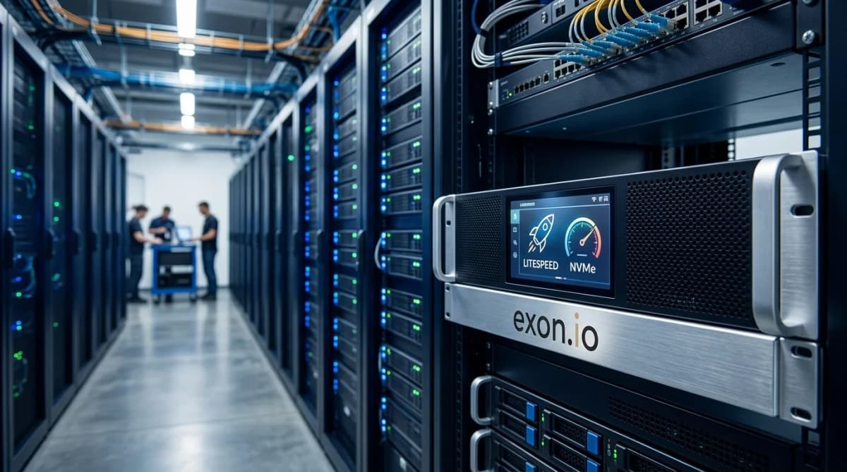 Exon.io nextHosting: recenze výkonného webhostingu na LiteSpeed a NVMe